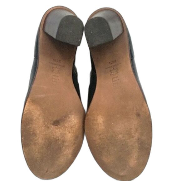 Tibi Classic Black Leather 3" Block Heel ankle booties - Women's sz 38.5 - Picture 8 of 10